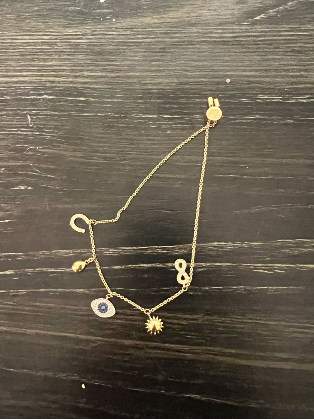 Swarowski rose gold bracelet